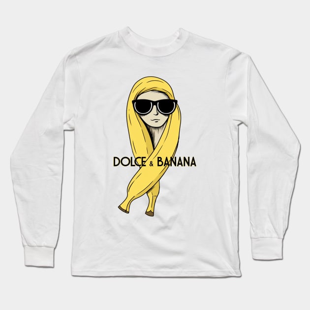 Dolce & Banana "Peel the Glamour." Long Sleeve T-Shirt by Retro Travel Design